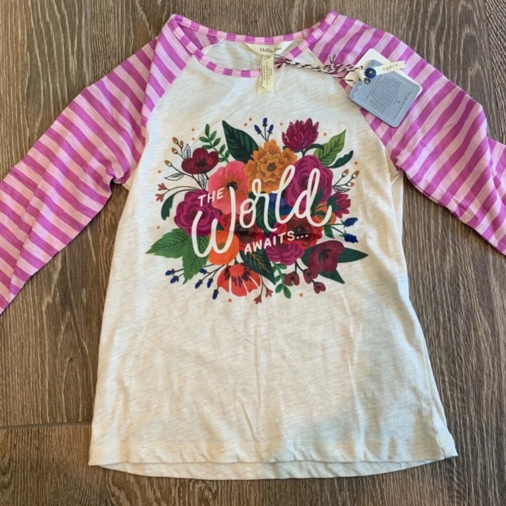 Matilda Jane The World Awaits You Tee SOLD OUT NWT SZ 8